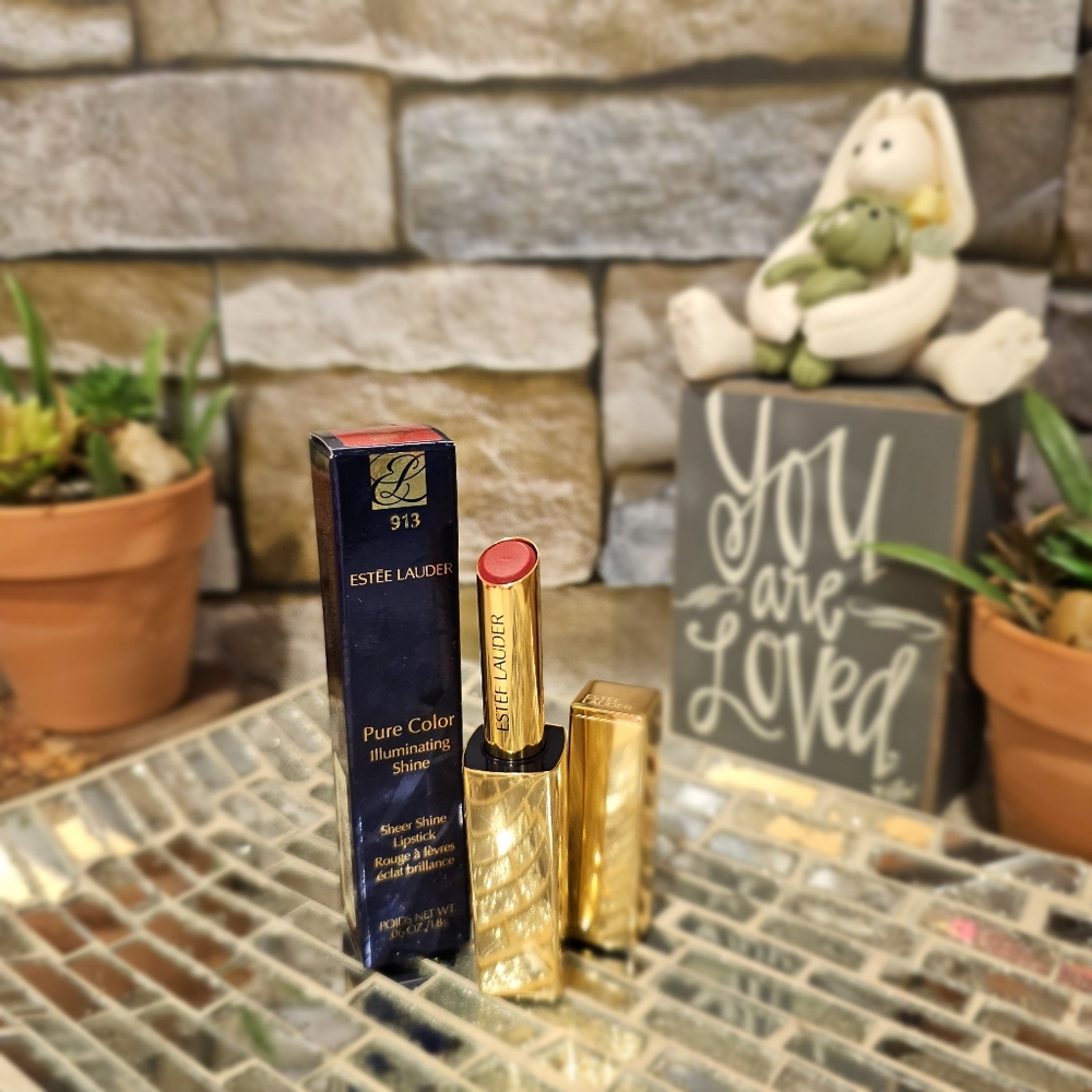 Estee Lauder Pure Color Envy Illuminating Shine lipstick NEW 913 genius